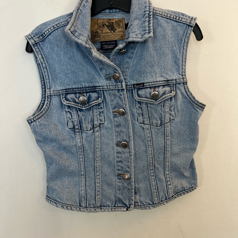 Faconnable Jackets & Coats | Faconnable -
Denim Vest Small 100% cotton